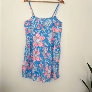 Lilly Pulitzer Blue and Pink Floral Dress